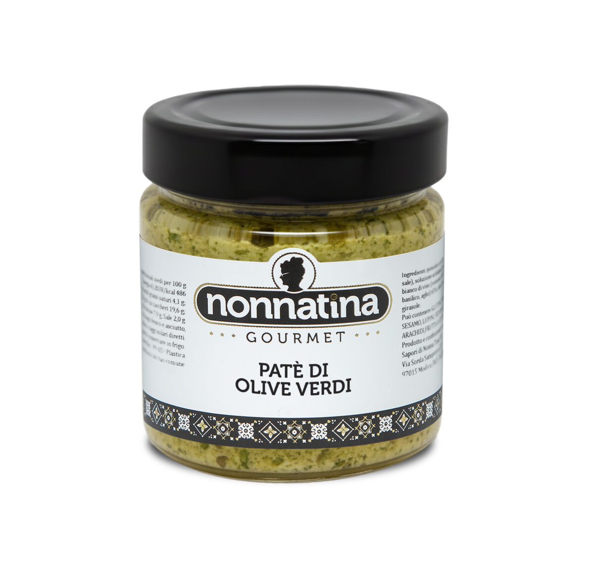 Patè di Olive Verdi vetro 200 gr - immagine 1