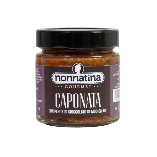 Caponata con Pepite di Cioccolato di Modica IGP