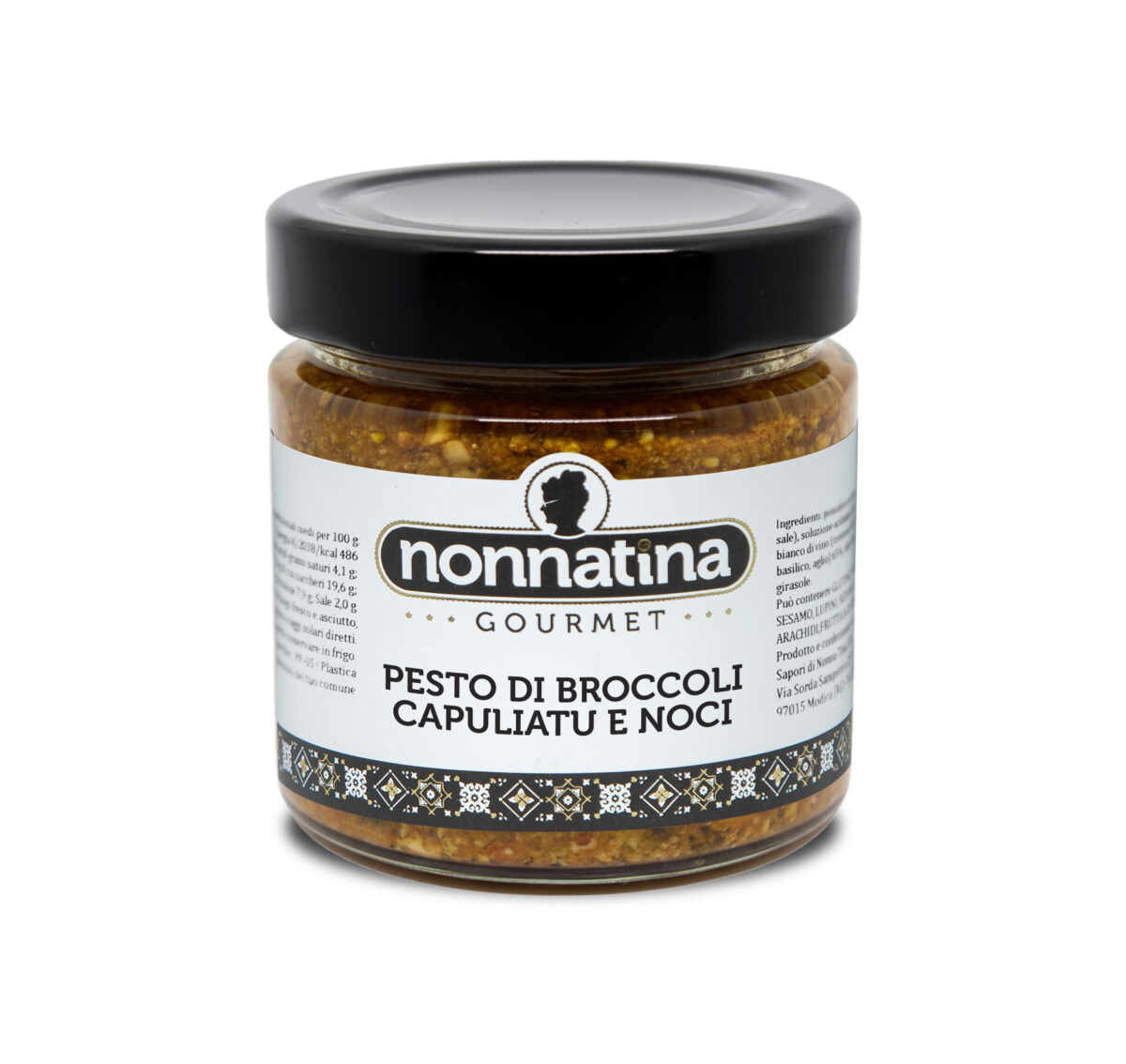 Pesto di broccoli con capuliatu e noci - Gourmet - vetro 180 gr - immagine 1