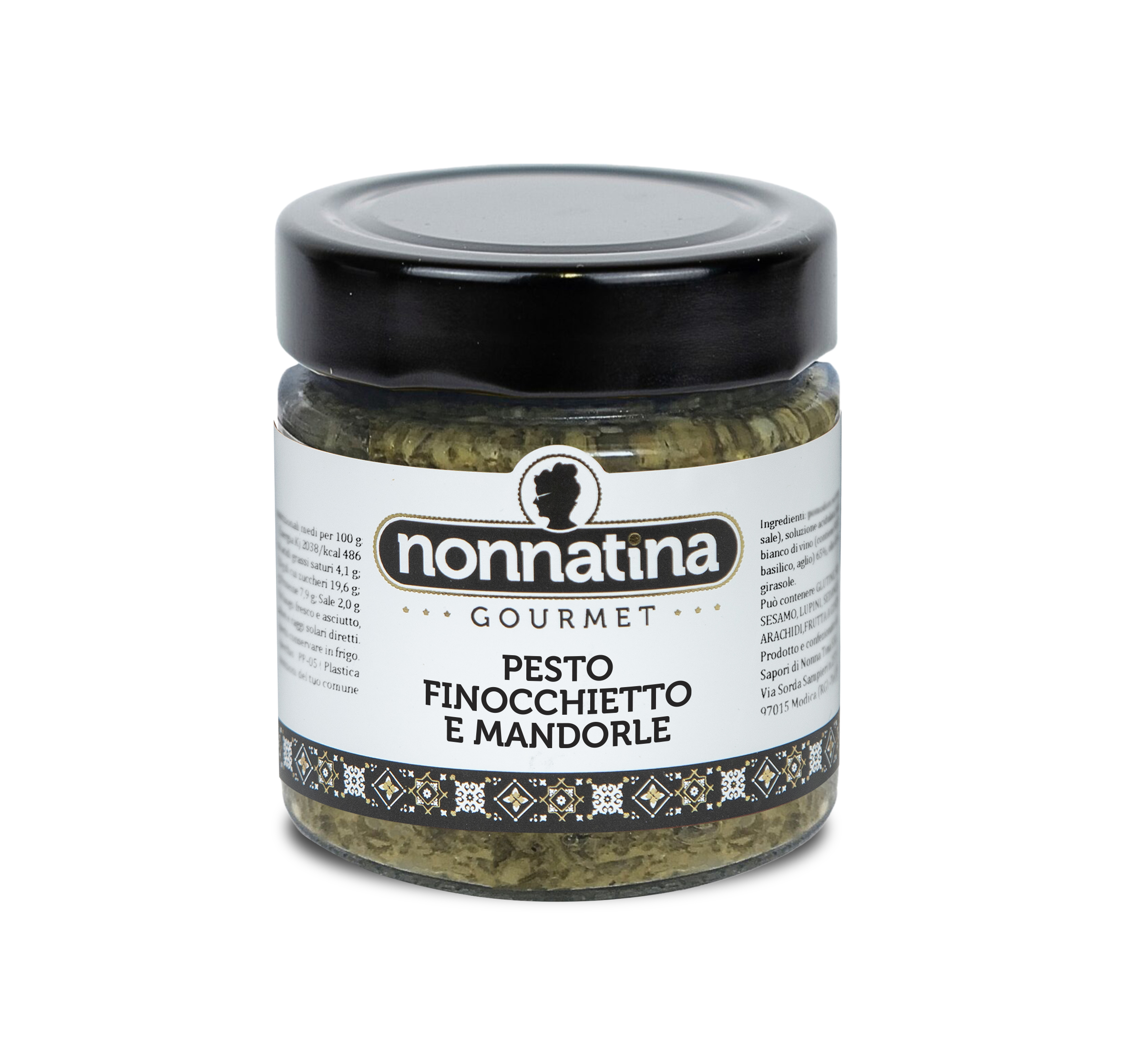 Pesto_di_finocchietto_e_mandorle Pesto finocchietto e mandorle vetro 180 gr - immagine 1