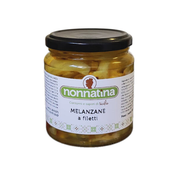 Melanzane a filetti vetro 300g