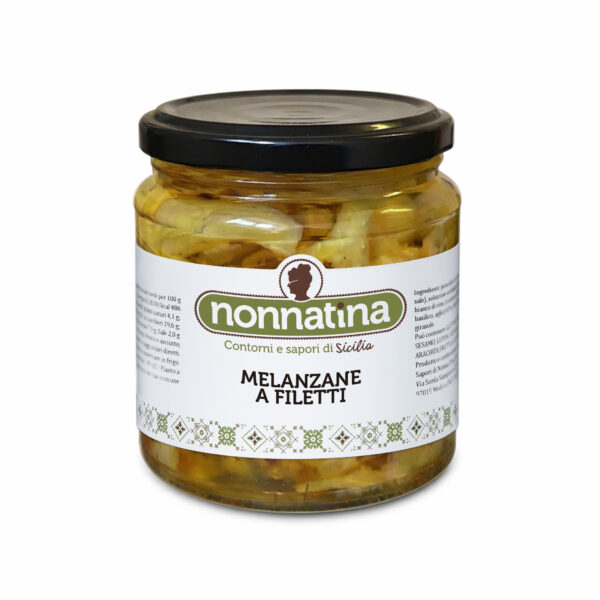 Melanzane a filetti vetro 300g