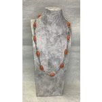 Collana Corallo Bambù e perle