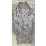 Collana perle grigie