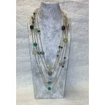 Collana Multifili Agata Verde