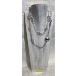 Collana Argento e Quarzo Rosa