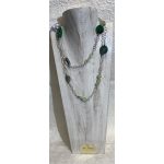 Collana in argento e Agate verdi