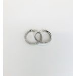 ORECCHINI CERCHIO ORO BIANCO DIAMANTATI