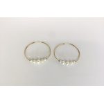 ORECCHINI CERCHIO PERLE E ORO GIALLO