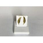 ORECCHINI ORO GIALLO PIUME