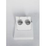 ORECCHINI ORO BIANCO BOULE DIAMANTATE