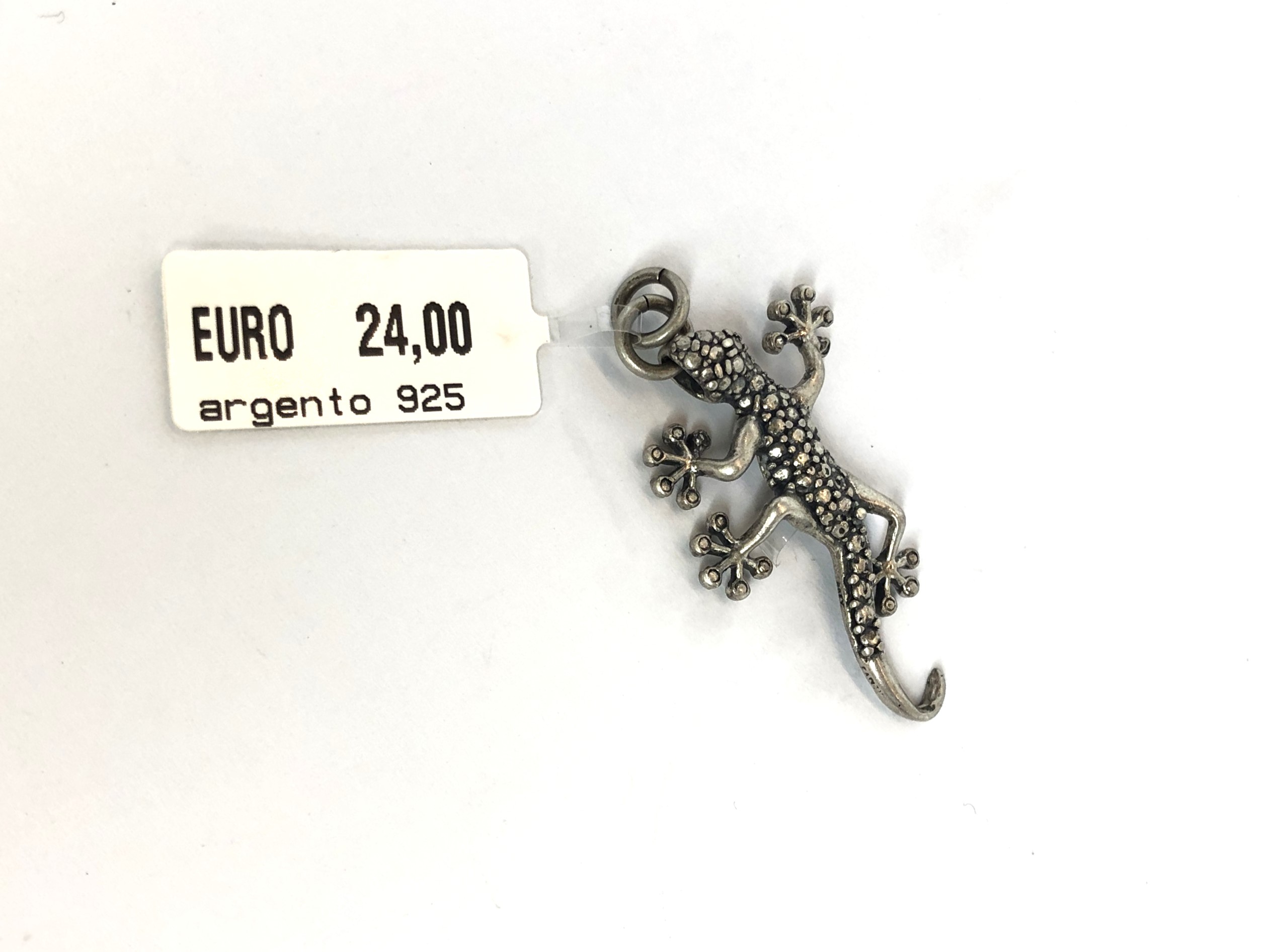 222709 CIONDOLO GECO ARGENTO - immagine 1