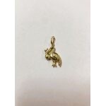 CIONDOLO ORO GIALLO CICOGNA