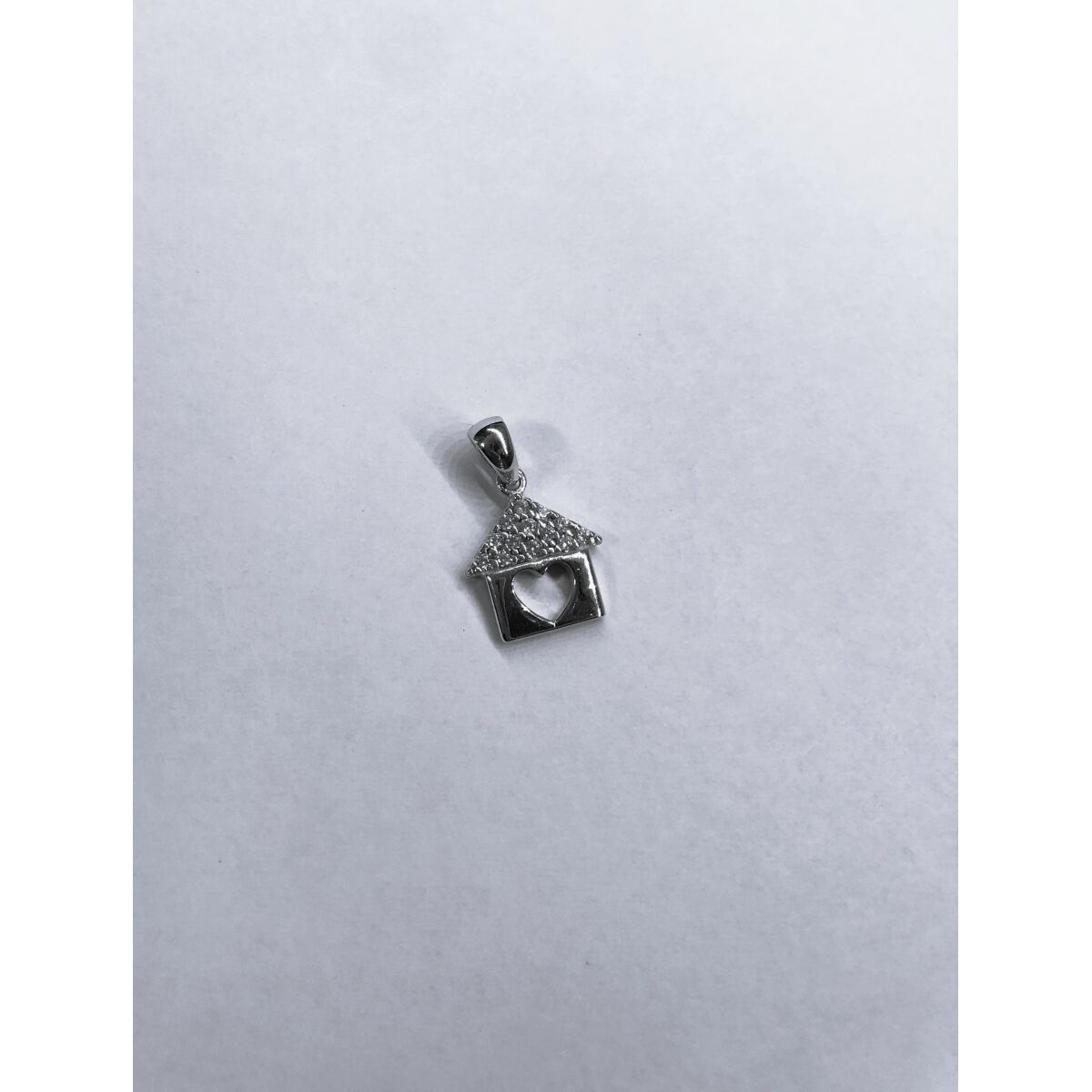 CIONDOLO ORO BIANCO CASETTA - immagine 1