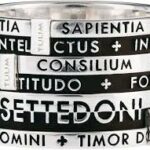 ANELLO TUUM 7 DONI ARGENTO BRUNITO MISURA XX