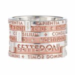 ANELLO TUUM 7 DONI ARGENTO BRONZATO MISURA XVI