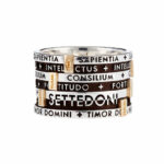 ANELLO TUUM 7 DONI AG BRUNITO-OG MISURA XXII