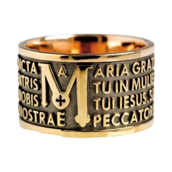 ANELLO TUUM AVE MARIA BRONZATO MISURA XXII