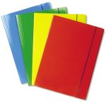 Cartellette in cartone colorato con elastico 35x25 cm 