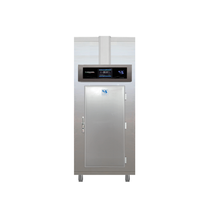 Blast chiller and shock freezer for trays
